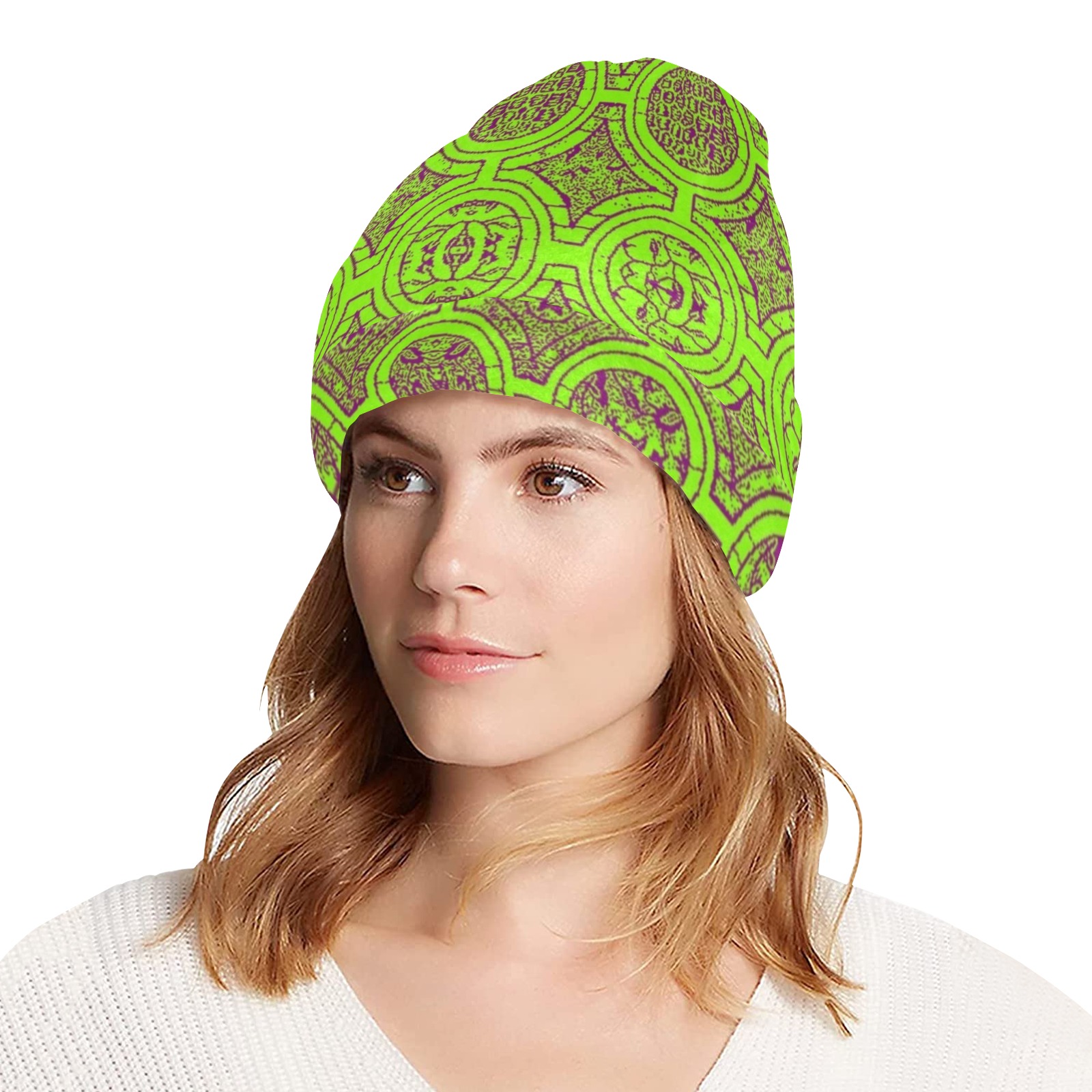 AFRICAN PRINT PATTERN 2 All Over Print Beanie for Adults