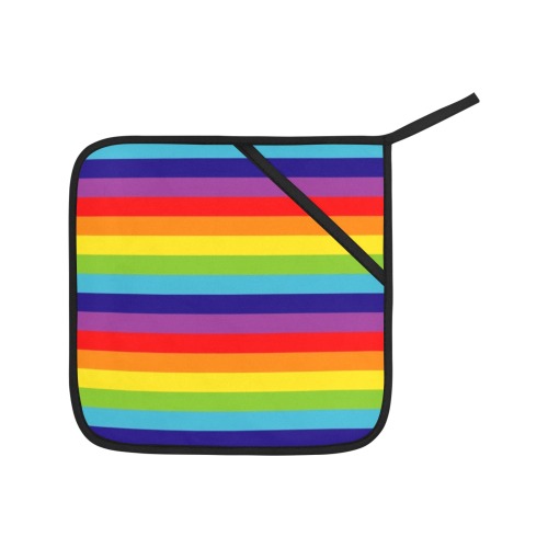 Rainbow Stripes Oven Mitt & Pot Holder