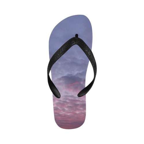 Morning Purple Sunrise Collection Flip Flops for Men/Women (Model 040)