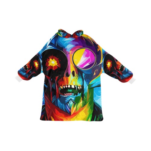 Horrible colorful fantasy monster to scare all Blanket Hoodie for Men