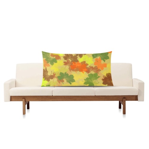 Autumn Leaves / Fall Leaves Rectangle Pillow Case 20"x36"(Twin Sides)