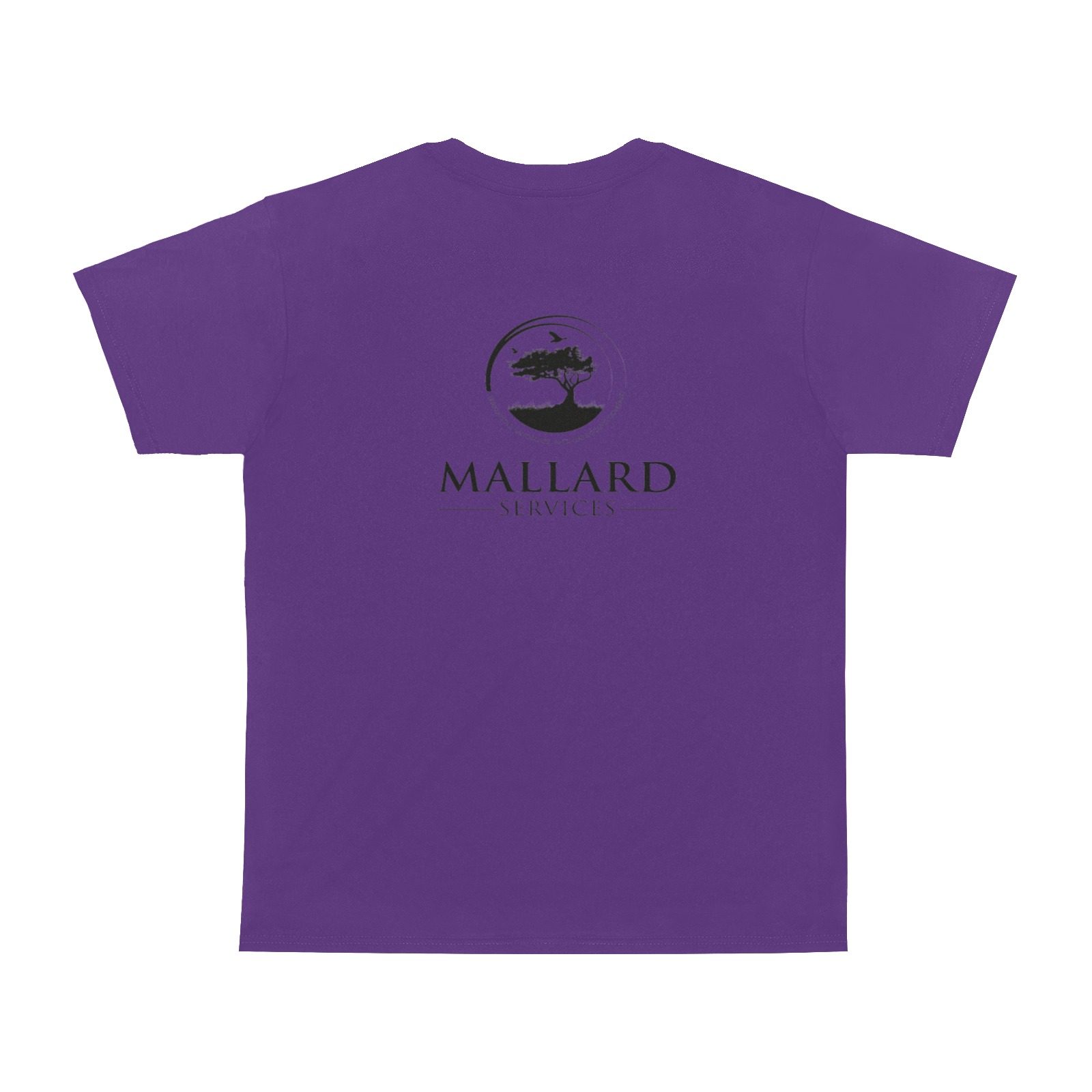 Mallard transparent purple Men's T-Shirt in USA Size (Two Sides Printing)