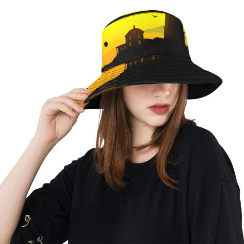 Light House - Sundown Unisex Summer Bucket Hat