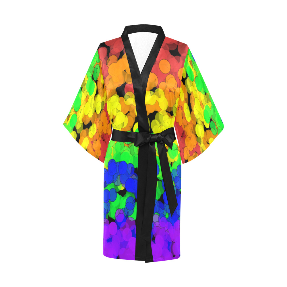 Gay Pride Bokeh Kimono Robe
