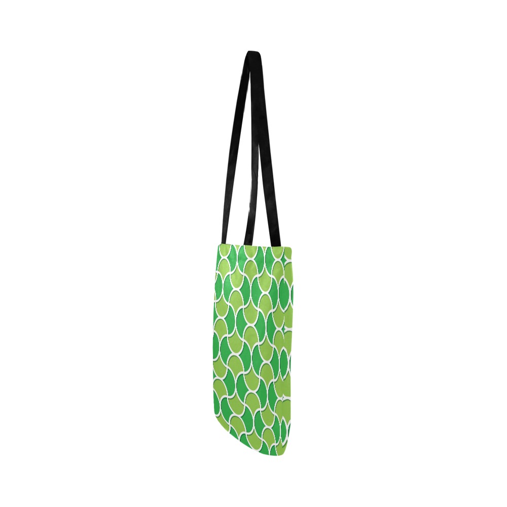 Green mosaic pattern Reusable Shopping Bag Model 1660 (Two sides)