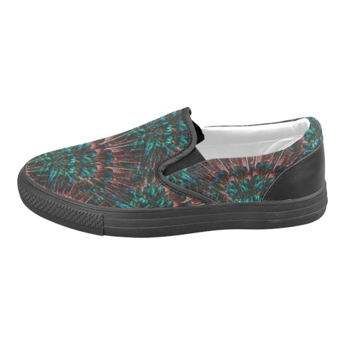 Winged Men's Unusual Slip-on Canvas Shoes (Model 019)