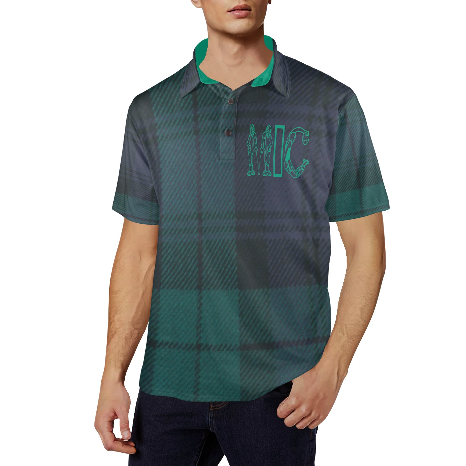 MountClaire Men's All Over Print Polo Shirt (Model T55)