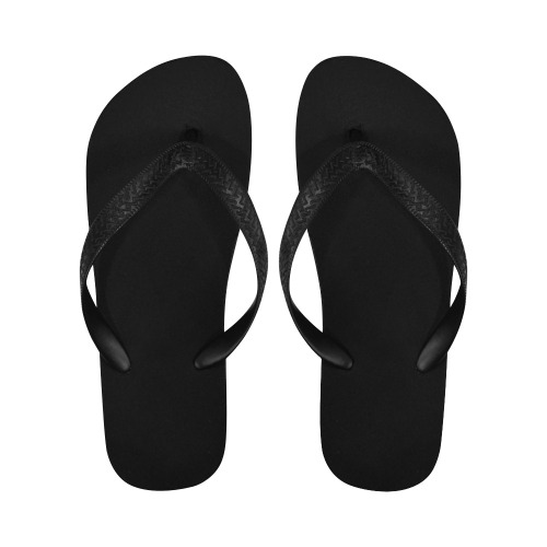 Black Feet Flip Flops for Men/Women (Model 040)
