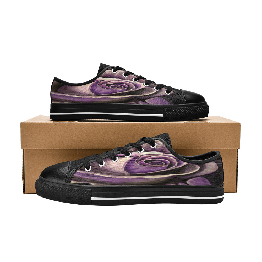 Purple Rose Women's Classic Canvas Shoes (Model 018)