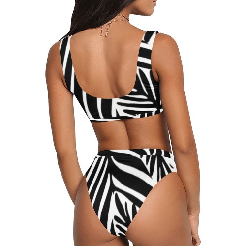 6320255 Sport Top & High-Waisted Bikini Swimsuit (Model S07)