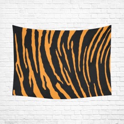 Tiger Stripes Cotton Linen Wall Tapestry 80"x 60"