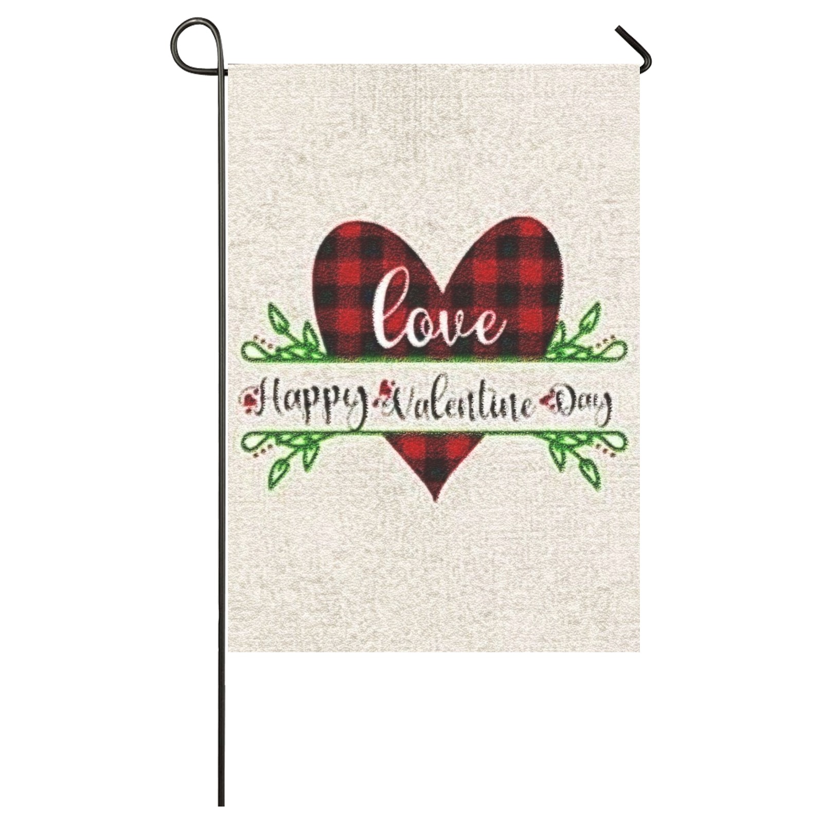 V-day heart and saying Garden Flag 28''x40'' (Two Sides Printing)