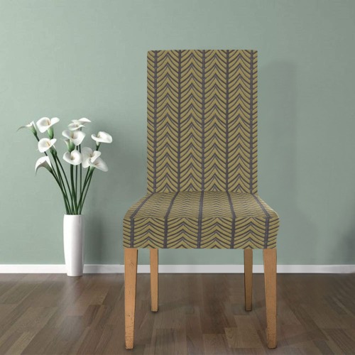 chevrons Removable Dining Chair Cover