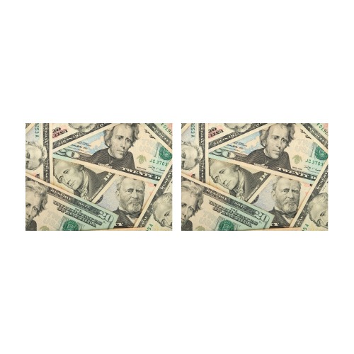 US PAPER CURRENCY Placemat 14’’ x 19’’ (Set of 2)