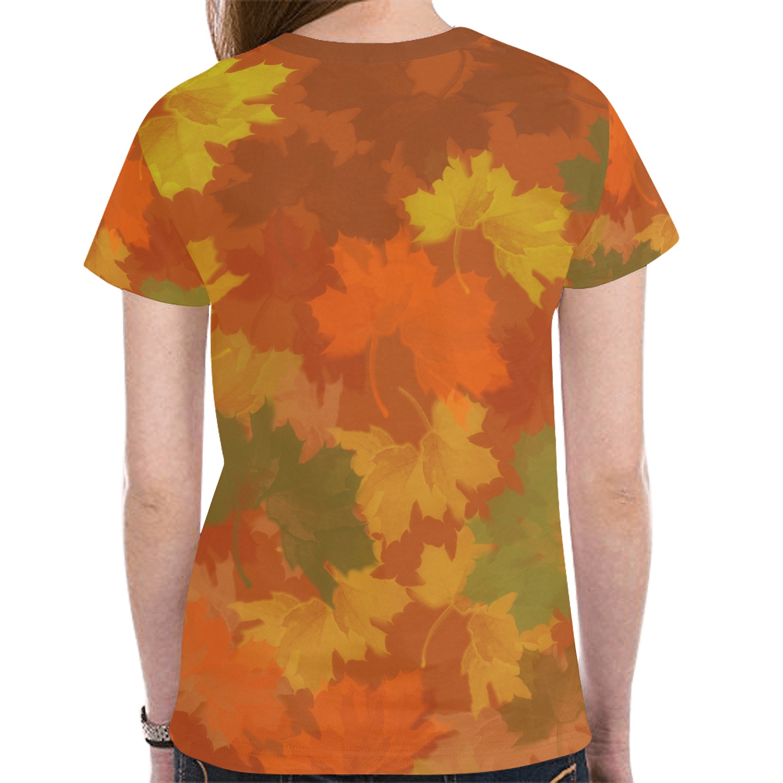 Fall Leaves / Autumn Leaves New All Over Print T-shirt for Women (Model T45)