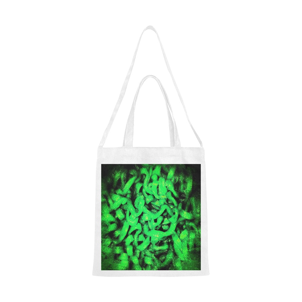 Scary Green Ramen Canvas Tote Bag/Medium (Model 1701)