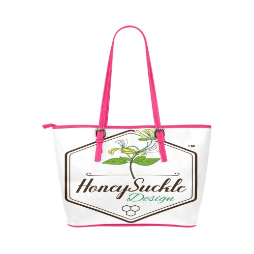 HoneySuckle Leather Tote Bag/Small (Model 1651)