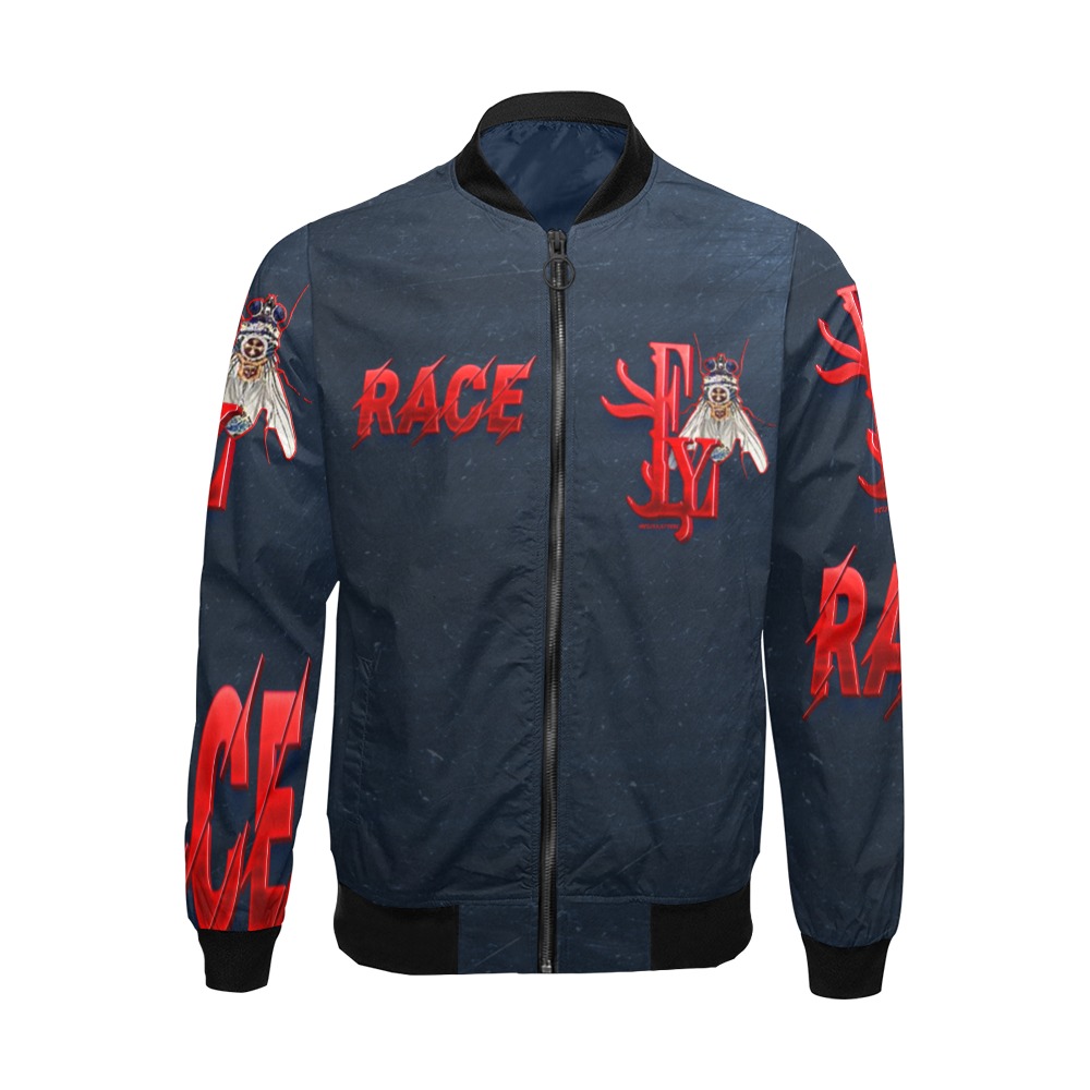 Race Collectable Fly All Over Print Bomber Jacket for Men (Model H19)