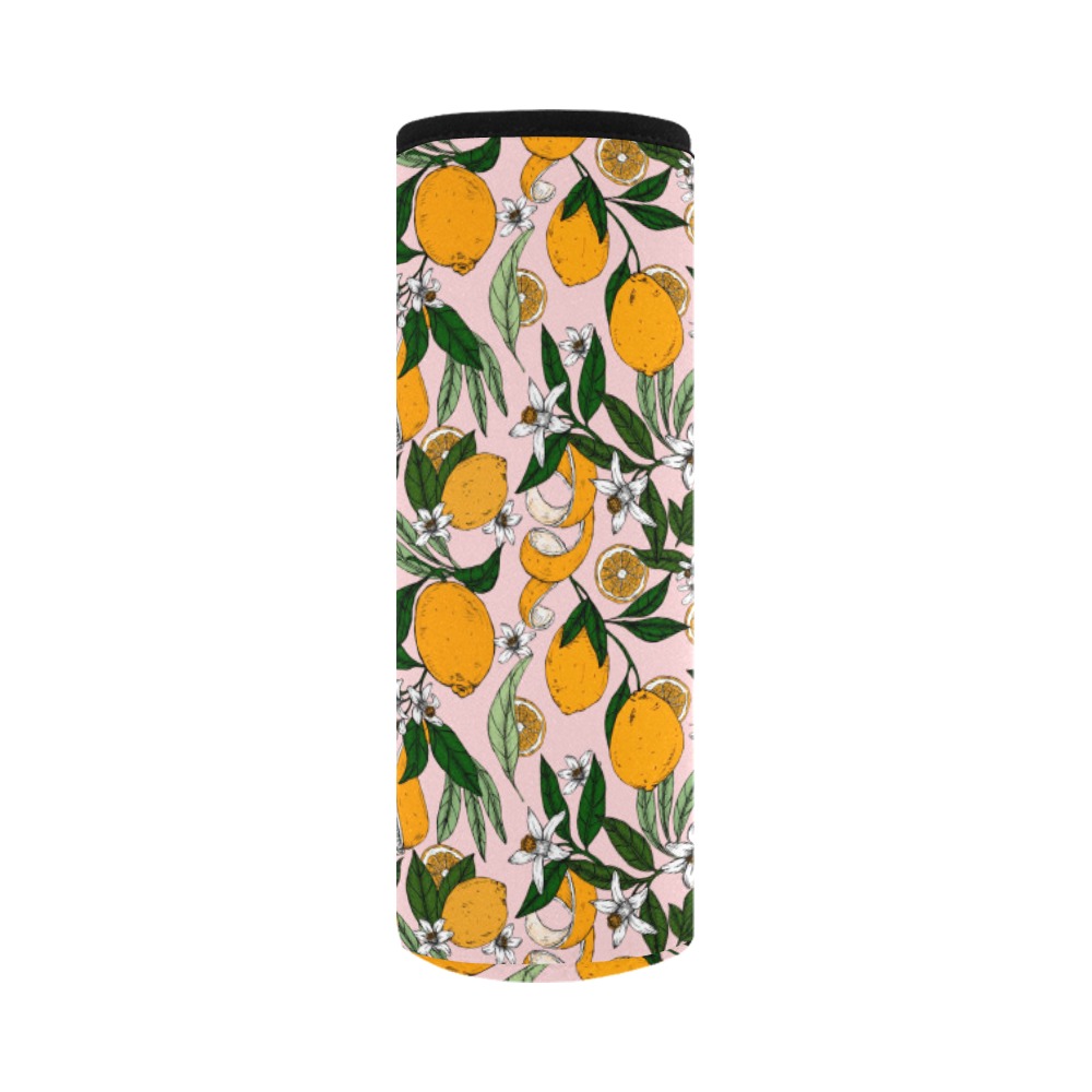 Succulent sweets oranges Neoprene Water Bottle Pouch/Large