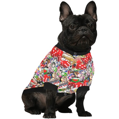Gamblers Delight - Las Vegas Icons Pet Dog Round Neck Shirt