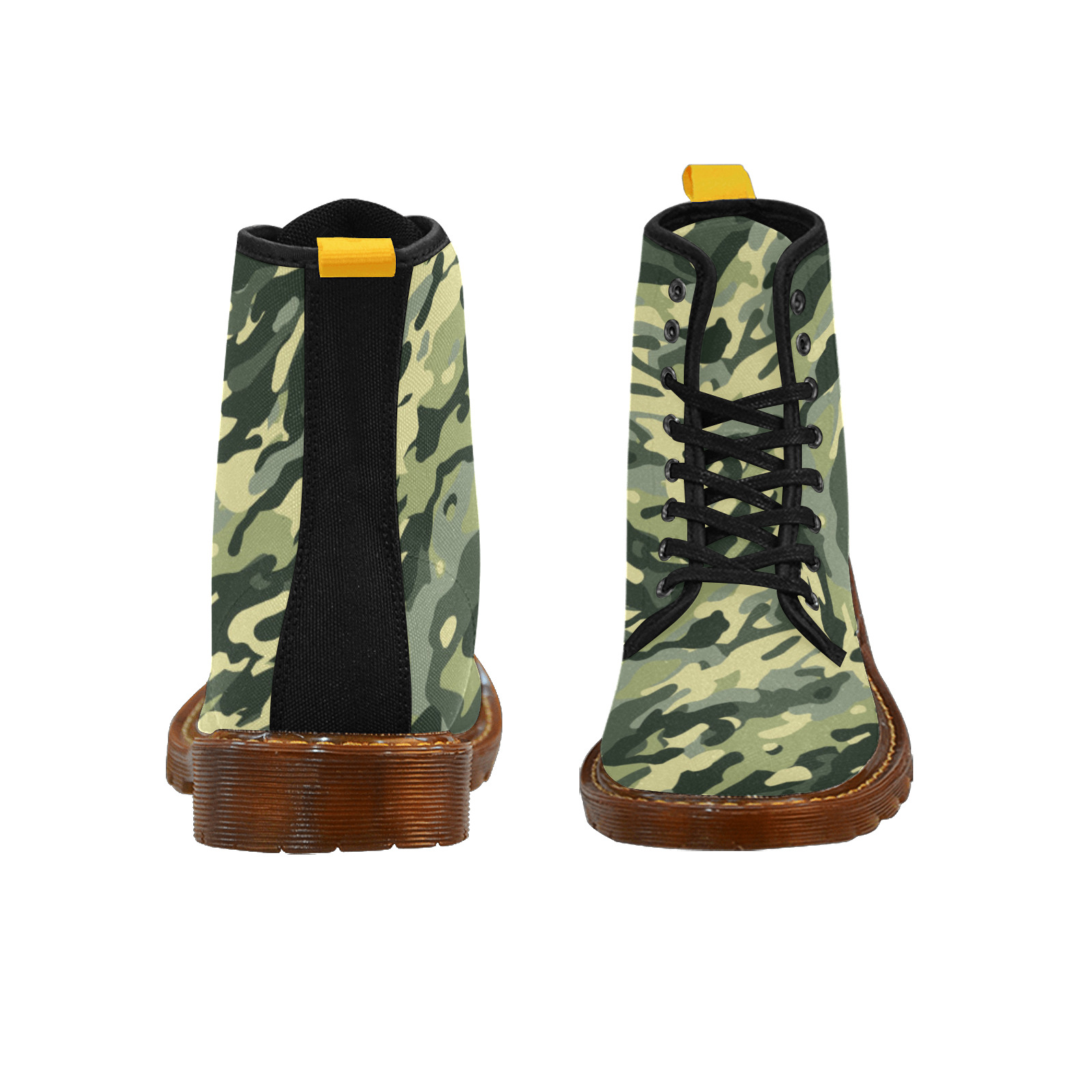 Modern Jungle Fashion Camo Martin Boots For Women Model 1203H