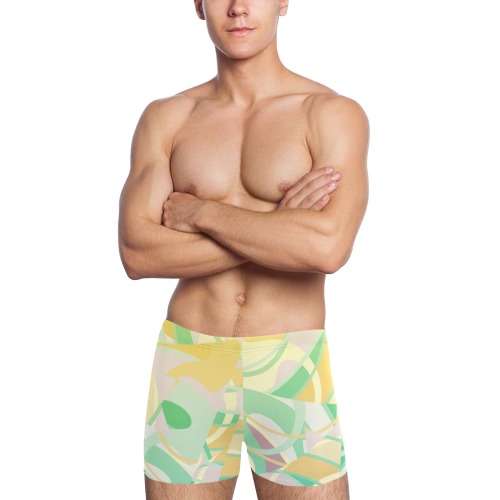 Summer Beach Days Abstract Men's Swimming Trunks (Model L60)