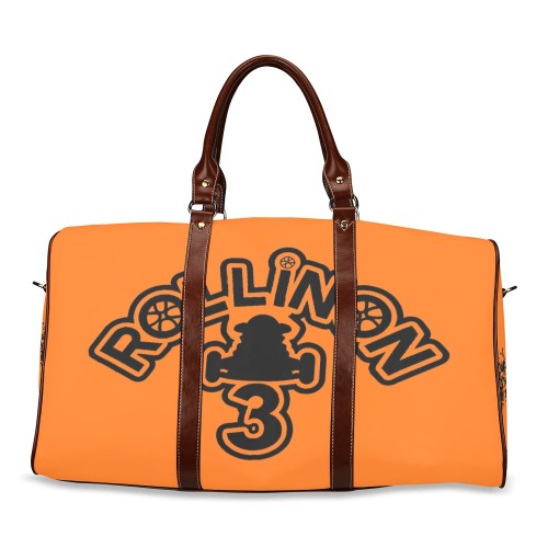 RollinOn3 Orange Travel Bag Waterproof Travel Bag/Small (Model 1639)