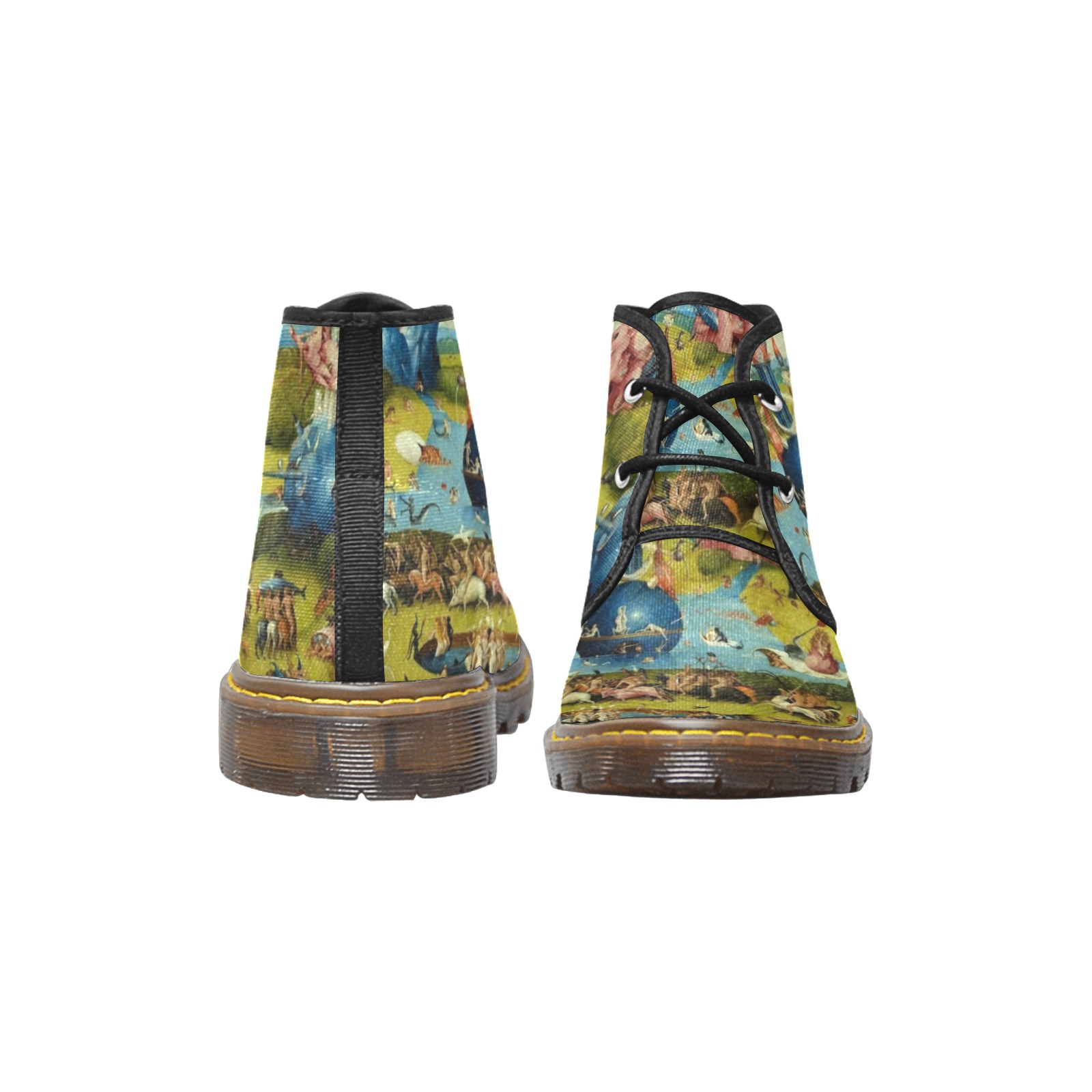 Garden of Earthly Delights 5 Women's Canvas Chukka Boots (Model 2402-1)