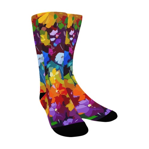 flowers-art-75v-08 Custom Socks for Women