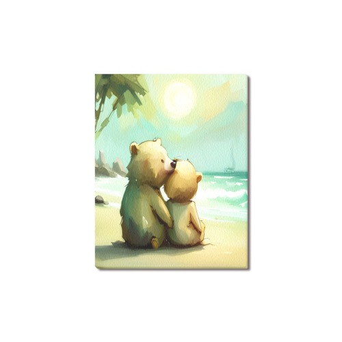 Little Bears 7 Upgraded Canvas Print 11"x14"
