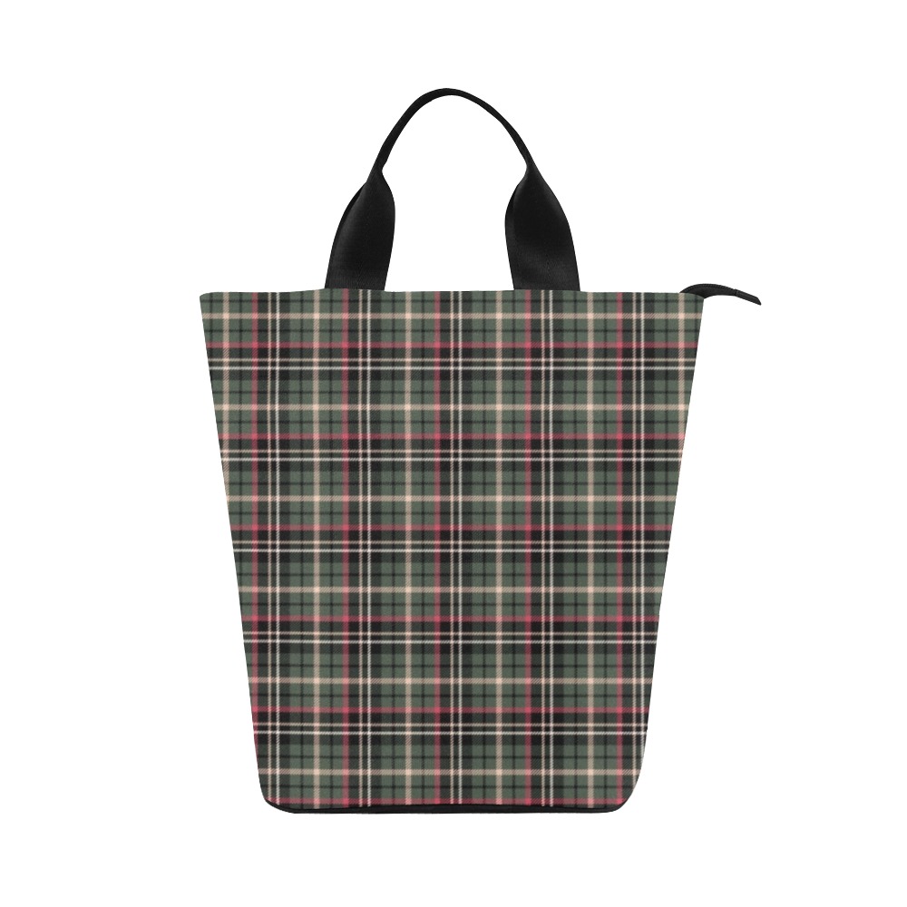 Classic Plaid Nylon Lunch Tote Bag (Model 1670)