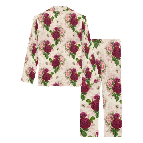 Bed of Flowers Women's Long Pajama Set