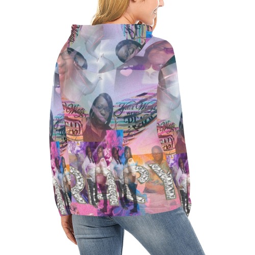 tracy finally All Over Print Hoodie for Women (USA Size) (Model H13)