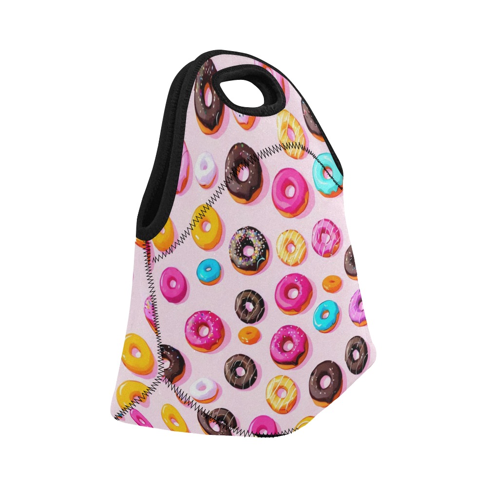 Donut pattern Neoprene Lunch Bag/Small (Model 1669)