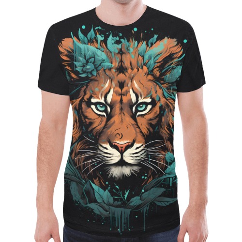 Artistic Tiger New All Over Print T-shirt for Men (Model T45)
