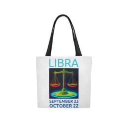 Colorful Libra Design Canvas Tote Bag (Model 1657)