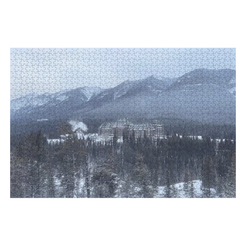 Banff Springs Hotel 1000-Piece Wooden Photo Puzzles