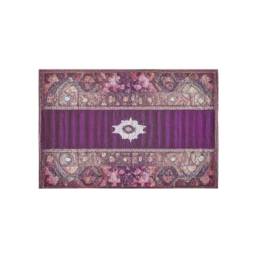 purple, pink and violet, damask style Cotton Linen Wall Tapestry 60"x 40"