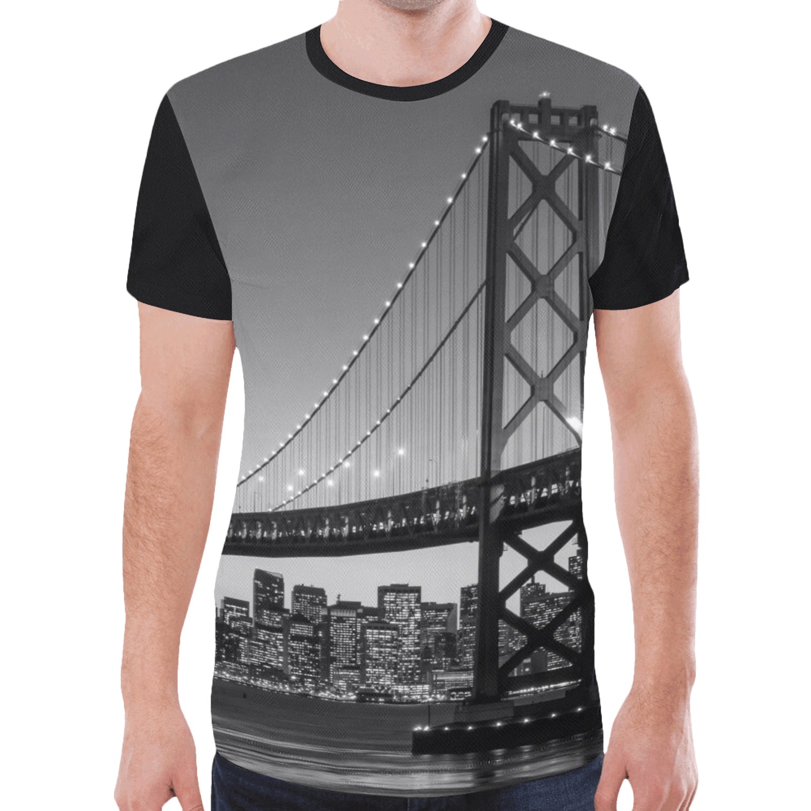 BRIDGE New All Over Print T-shirt for Men (Model T45)