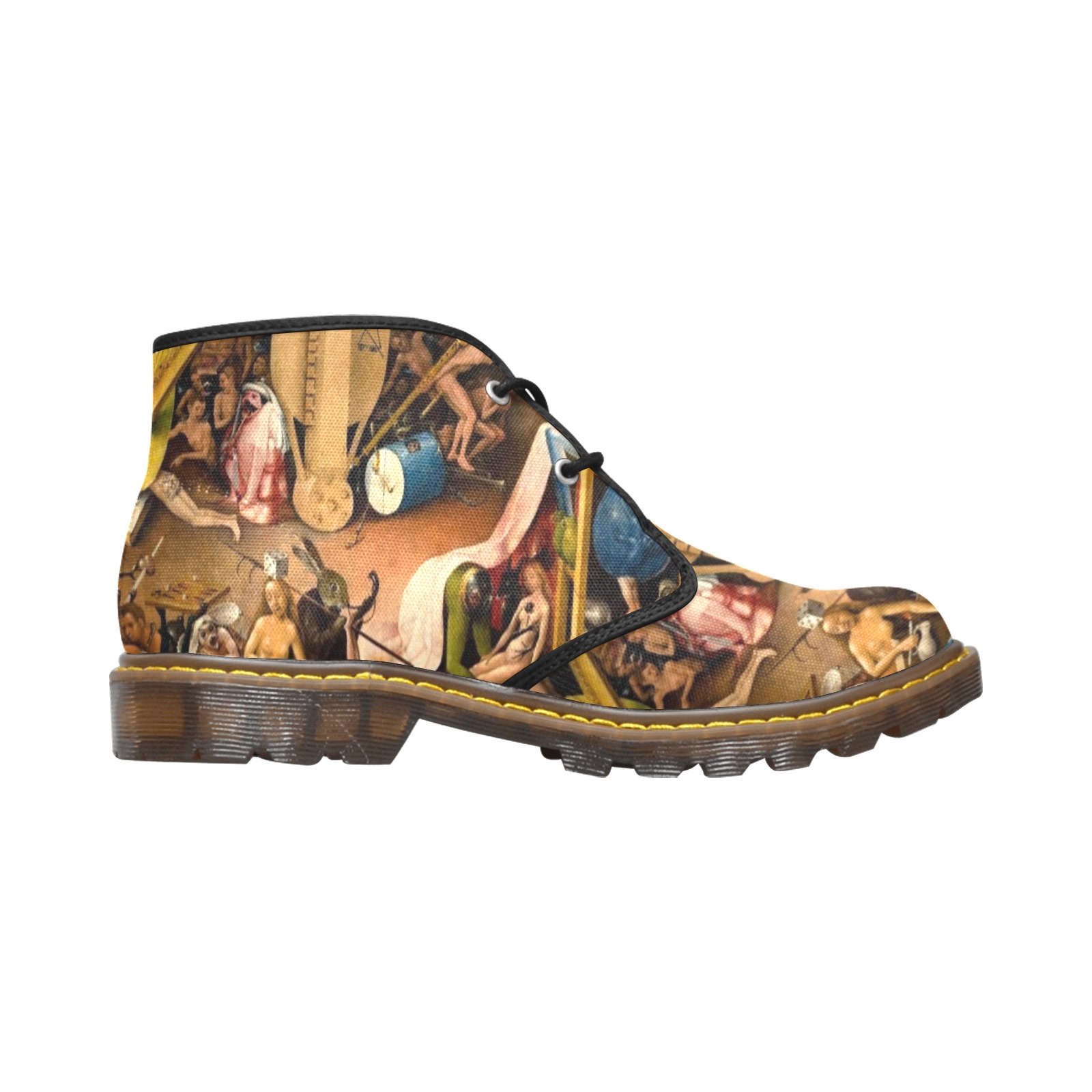 Garden of Earthly Delights 3 Men's Canvas Chukka Boots (Model 2402-1)