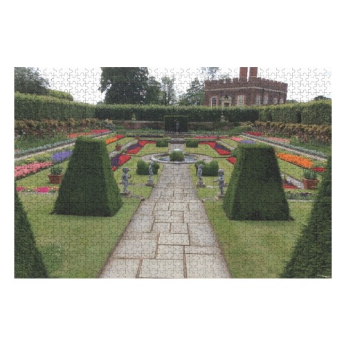 Hampton Court garden No 1 1000-Piece Wooden Photo Puzzles