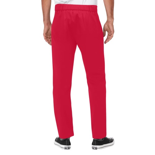 CHERRY RED Men's All Over Print Casual Trousers (Model L68)