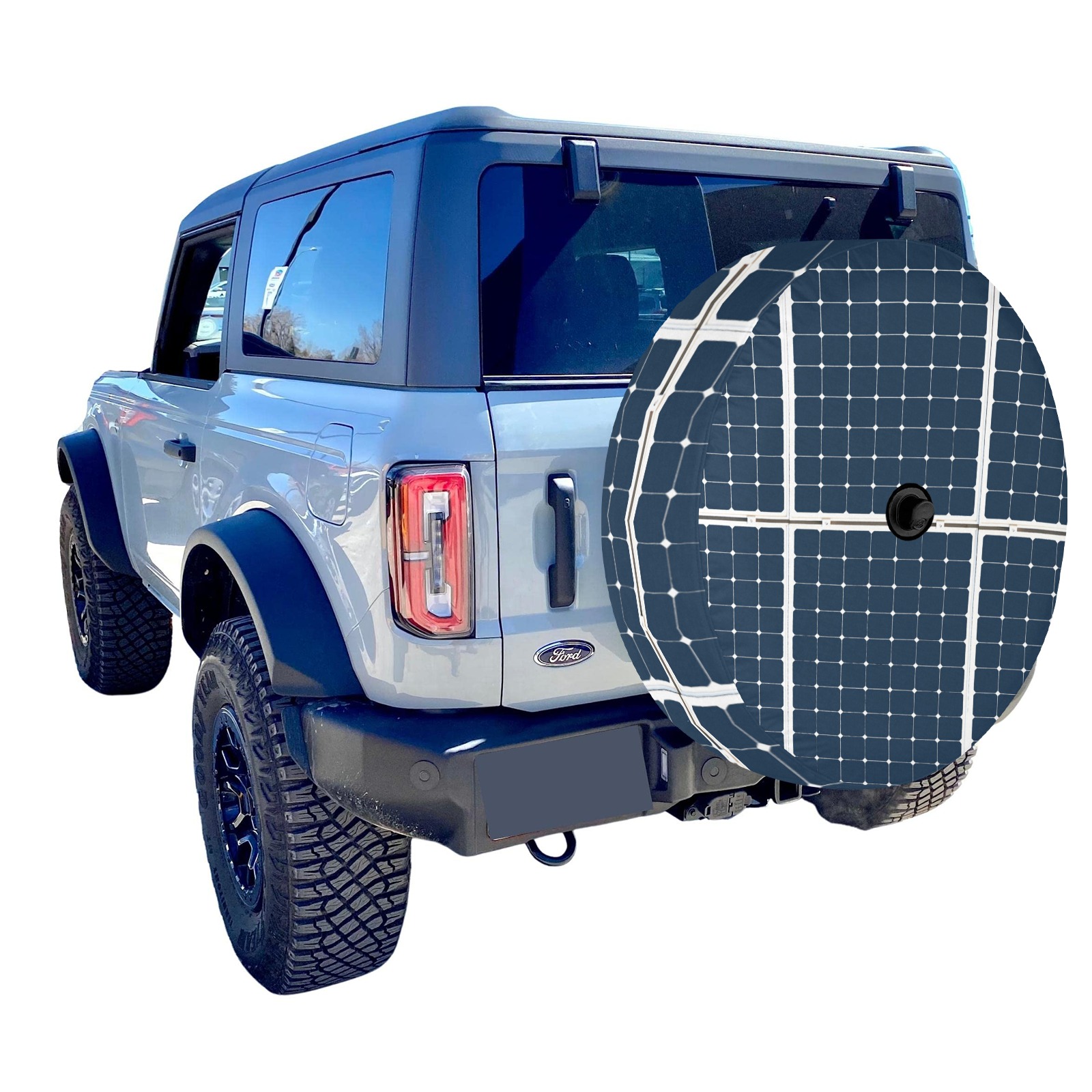 Sun Power Spare Tire Cover with Backup Camera Hole (34 Inch)
