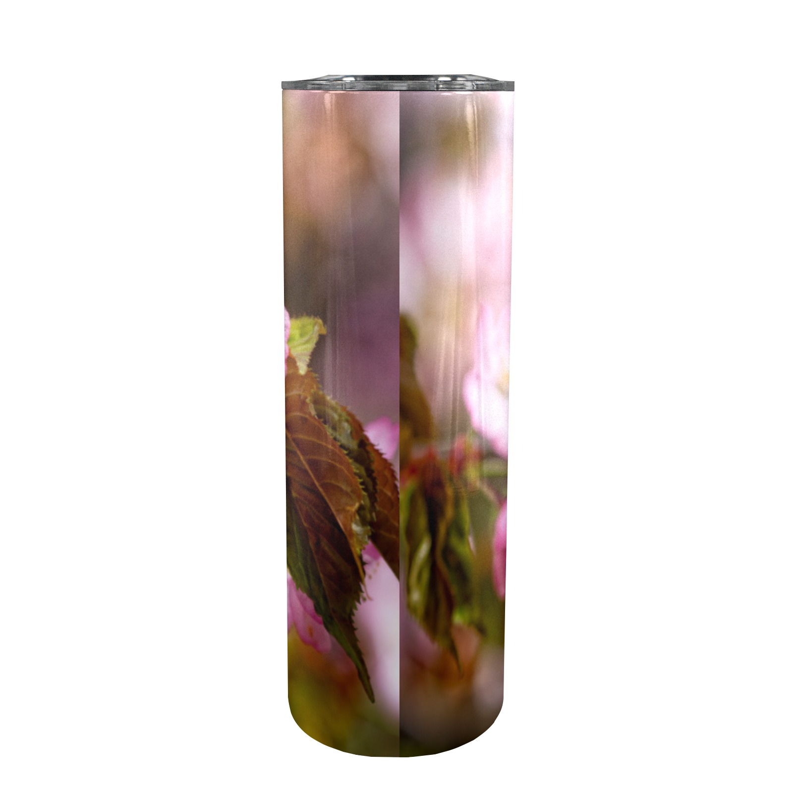 The festival of pink sakura cherry blossoms. 20oz Tall Skinny Tumbler with Lid and Straw
