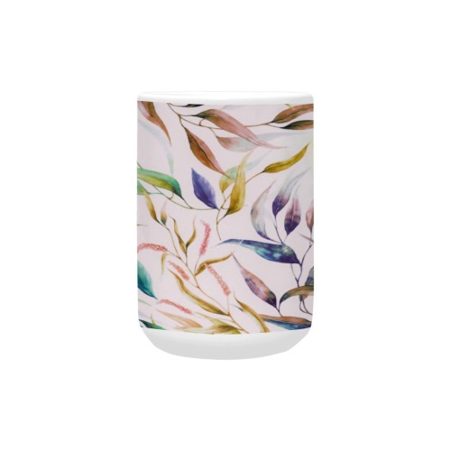 Painting colorful leaves 78 Custom Ceramic Mug (15OZ)