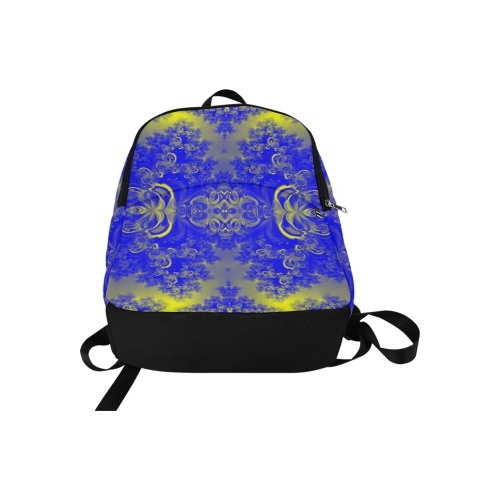Sunlight and Blueberry Plants Frost Fractal Fabric Backpack for Adult (Model 1659)