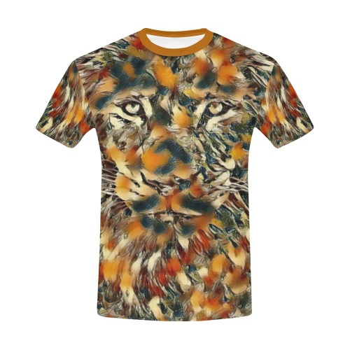 RR BURNOUT Lion Fantasy 002 All Over Print T-Shirt for Men (USA Size) (Model T40)