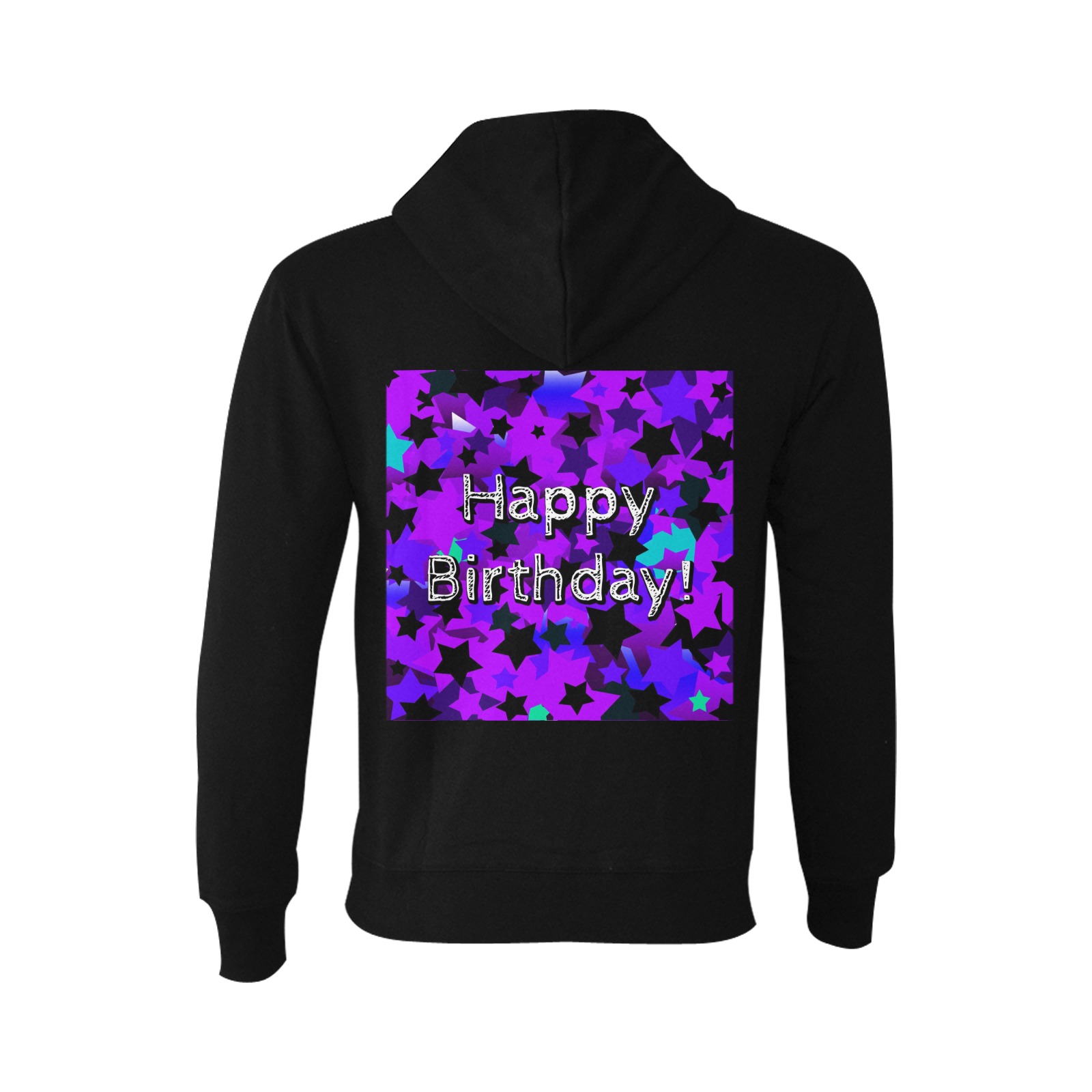 Happy Birthday! Punk Stars Oceanus Hoodie Sweatshirt (NEW) (Model H03)