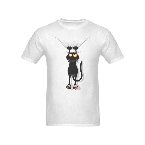 Cat Cartoon Scratching Fabric