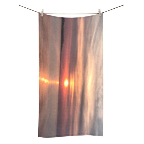 Pink Amber Sunset Collection Bath Towel 30"x56"